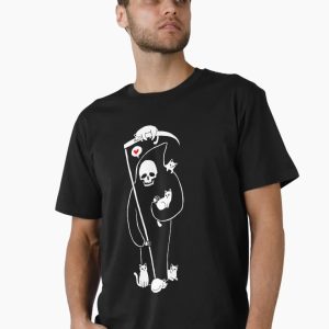 Death is a Cat Person Premium T-Shirt